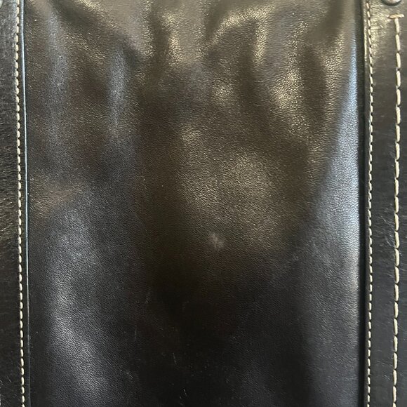 Black Leather Coach Handbag - Picture 5 of 8